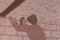 Diagram 5: Humid climates use 4-ft. wide bubbble-pack insulation above vented crawl space.